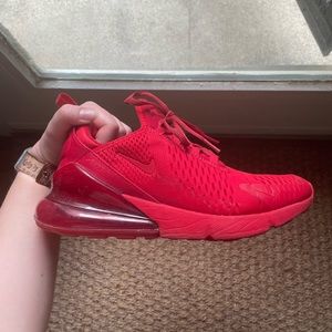 Red Nike air max 270s